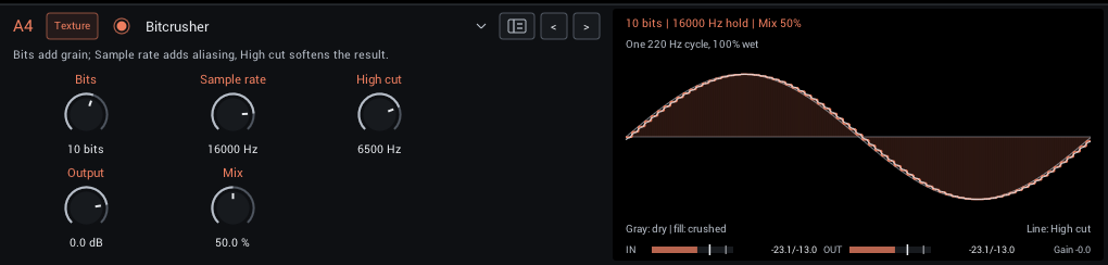 Bitcrusher editor