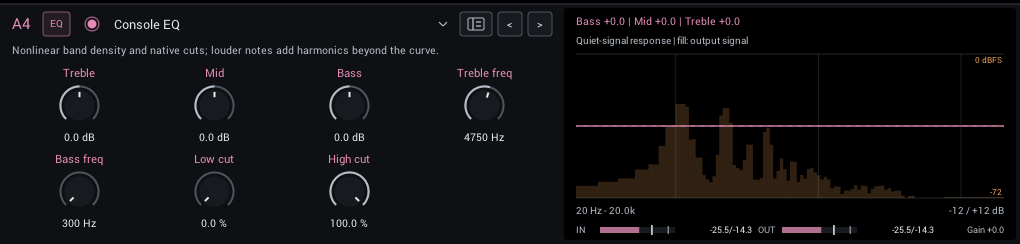 Console EQ editor