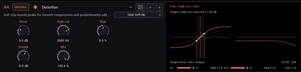 Distortion editor