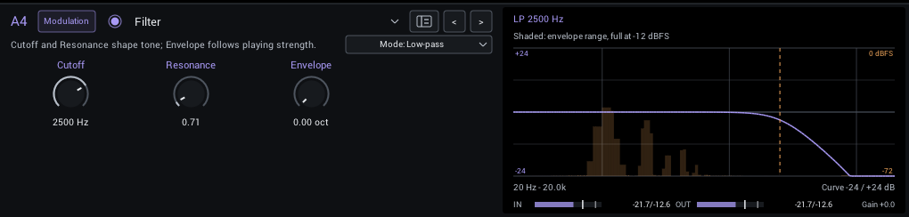 Filter editor