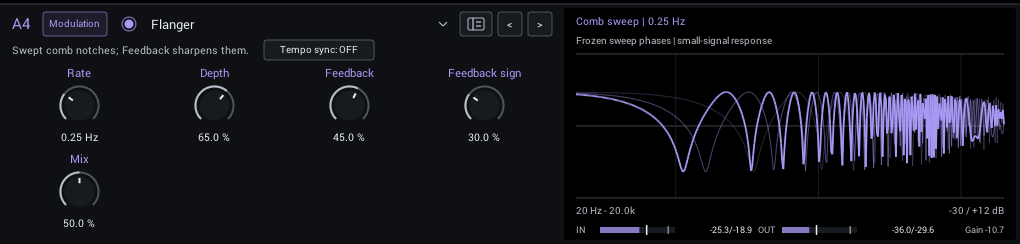 Flanger editor