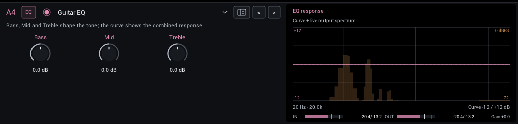 Guitar EQ editor