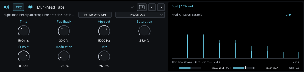 Multi-head Tape editor