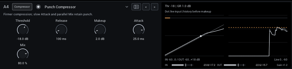 Punch Compressor editor
