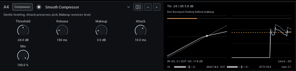 Smooth Compressor editor