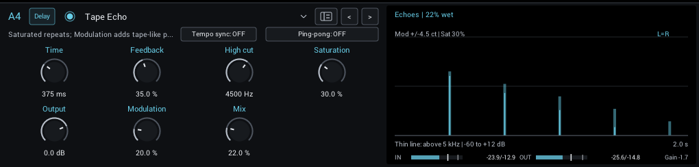 Tape Echo editor