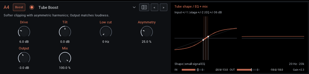 Tube Boost editor
